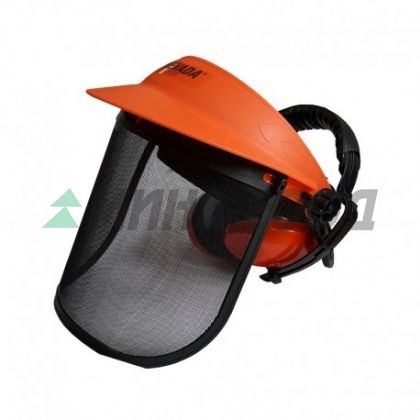 Предпазен шлем с антифони с маска решетка