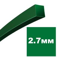 Корда - квадратна зелена 2.7мм